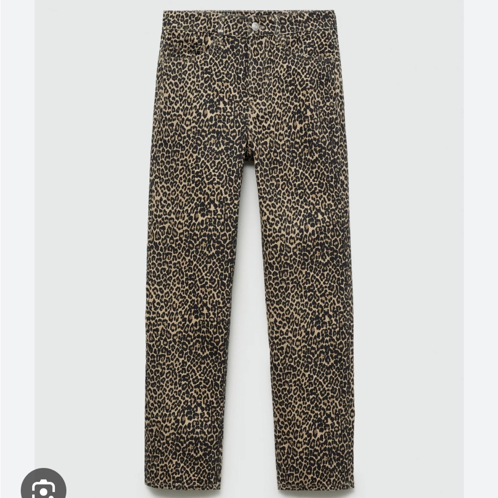 Mango leopard jeans